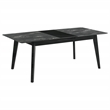 Pemberly Row 5-Piece Extension Leaf Dining Table Set in Black