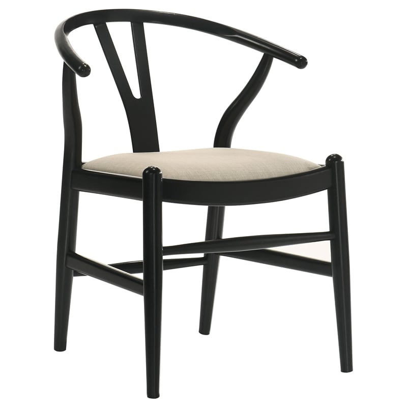 Pemberly Row 5-Piece Extension Leaf Dining Table Set in Black