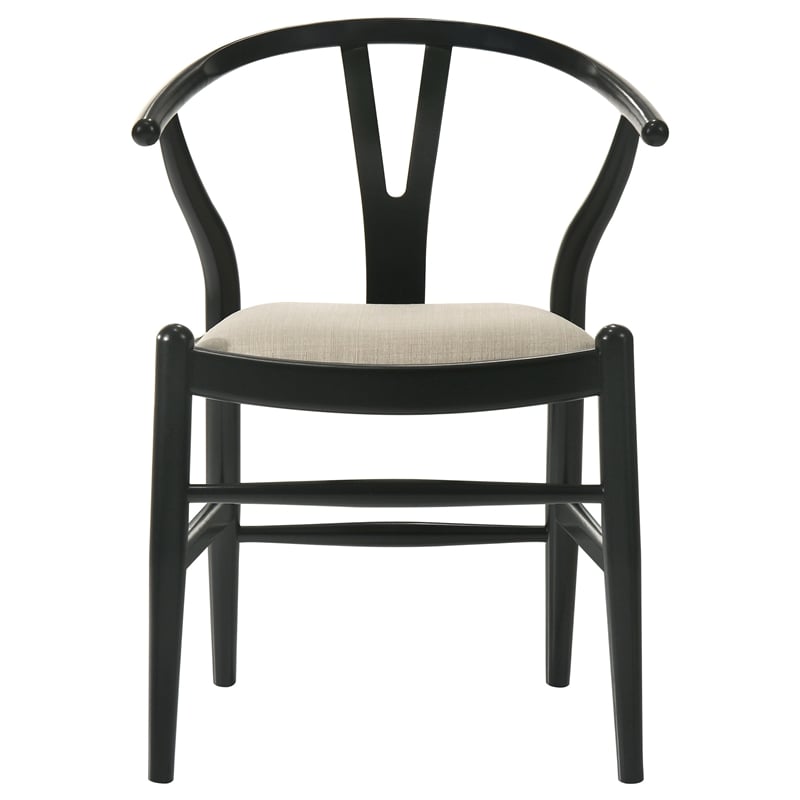 Pemberly Row 5-Piece Extension Leaf Dining Table Set in Black