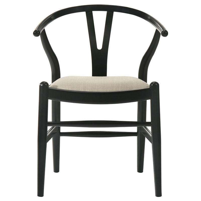Pemberly Row 7-Piece Extension Leaf Dining Table Set in Black