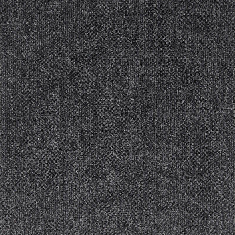 Pemberly Row Upholstered Sleeper Sectional Chaise Sofa in Dark Grey