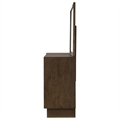 Pemberly Row 6-drawer Dresser and Beveled Mirror Set in Warm Brown