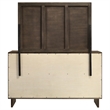 Pemberly Row 6-drawer Dresser and Beveled Mirror Set in Warm Brown