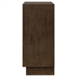 Pemberly Row Solid Wood 4-drawer Chest of Drawers in Warm Brown
