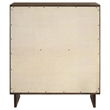 Pemberly Row Solid Wood 4-drawer Chest of Drawers in Warm Brown