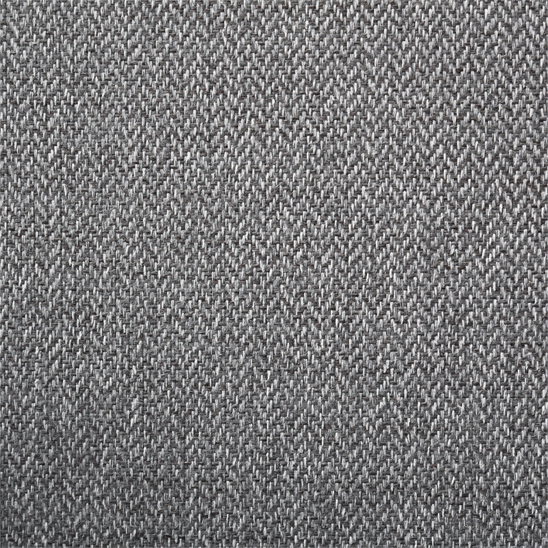Pemberly Row Upholstered Fabric Dining Side Chair Set of 2 in Grey