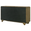 Pemberly Row Solid Rubberwood 6-drawer Dresser Cabinet in Nutmeg