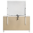 Pemberly Row 9-drawer Dresser and Touch LED Mirror Set in White