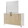 Pemberly Row 9-drawer Dresser and Touch LED Mirror Set in White