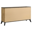 Pemberly Row 6-drawer Wood Grain Dresser Cabinet in Natural Pine