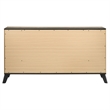 Pemberly Row 6-drawer Wood Grain Dresser Cabinet in Natural Pine