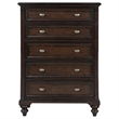 Pemberly Row 5-drawer Chest of Drawers with Dovetail Joinery in Dark Oak