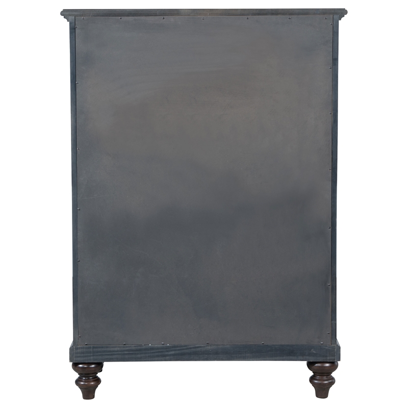 Pemberly Row 5-drawer Chest of Drawers with Dovetail Joinery in Dark Oak