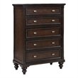 Pemberly Row 5-drawer Chest of Drawers with Dovetail Joinery in Dark Oak