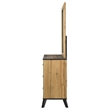 Pemberly Row 6-drawer Wood Grain Dresser and Mirror in Natural Pine