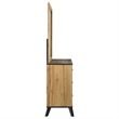 Pemberly Row 6-drawer Wood Grain Dresser and Mirror in Natural Pine