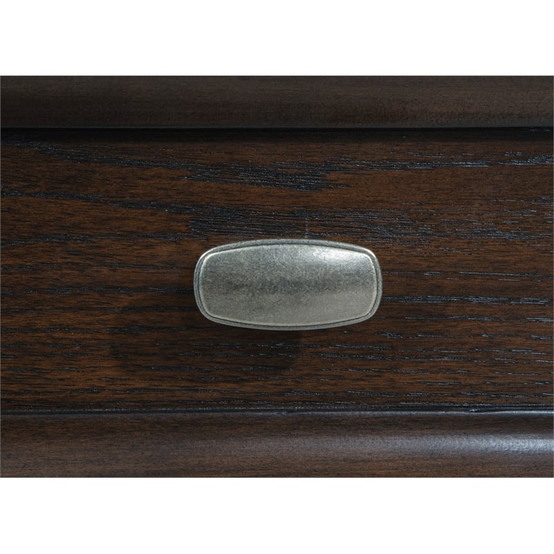 Pemberly Row 8-drawer Dresser Cabinet with Gunmetal Hardware in Dark Oak