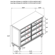 Pemberly Row 8-drawer Dresser Cabinet with Gunmetal Hardware in Dark Oak