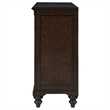 Pemberly Row 8-drawer Dresser Cabinet with Gunmetal Hardware in Dark Oak
