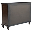 Pemberly Row 8-drawer Dresser Cabinet with Gunmetal Hardware in Dark Oak