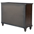 Pemberly Row 8-drawer Dresser Cabinet with Gunmetal Hardware in Dark Oak