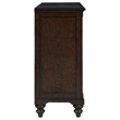 Pemberly Row 8-drawer Dresser Cabinet with Gunmetal Hardware in Dark Oak
