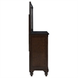 Pemberly Row 8-drawer Oak Veneer Dresser and Mirror Set in Dark Oak