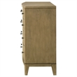 Pemberly Row 8-drawer Solid Pine Dresser Cabinet in Natural Pine