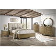 Pemberly Row 8-drawer Dresser and Round Mirror Set in Natural Pine