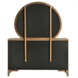 Pemberly Row 8-drawer Dresser and Round Mirror Set in Natural Pine
