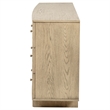 Pemberly Row 9-drawer Oak Veneer Dresser Cabinet in Beige Oak