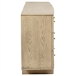 Pemberly Row 9-drawer Oak Veneer Dresser Cabinet in Beige Oak