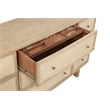 Pemberly Row 9-drawer Oak Veneer Dresser and Mirror Set in Beige Oak