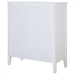 Pemberly Row 8-Drawer Wood and Rattan Chest of Drawers in White