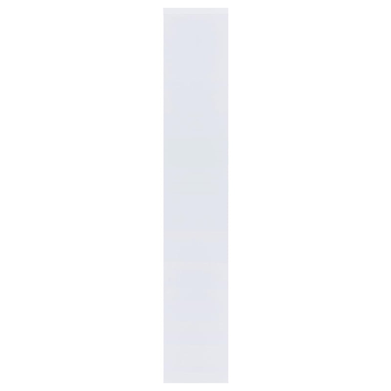 Pemberly Row 71-inch 6-shelf Geometric Wood Bookshelf in White