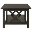 Pemberly Row 3-piece Rectangular Coffee Table Set in Deep Merlot