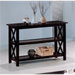 Pemberly Row 2-shelf Wood Entryway Console Table in Deep Merlot