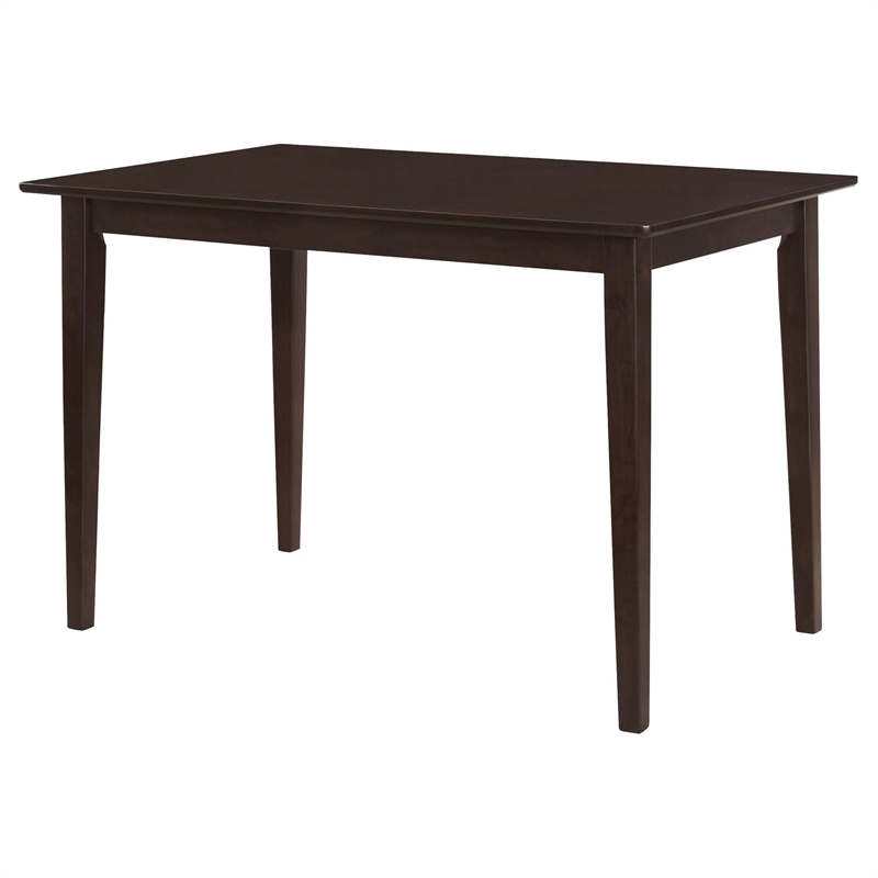 Pemberly Row 5-piece Rectangular Dining Table Set in Cappuccino