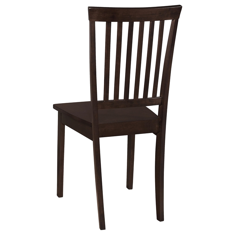 Pemberly Row 5-piece Rectangular Dining Table Set in Cappuccino