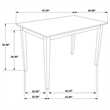 Pemberly Row 5-piece Rectangular Dining Table Set in Cappuccino