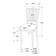 Pemberly Row 5-piece Rectangular Dining Table Set in Cappuccino