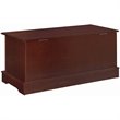 Pemberly Row Engineered Wood Storage Cedar Chest with Lock in Warm Brown