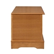 Pemberly Row Engineered Wood Linen Storage Cedar Chest in Honey