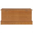 Pemberly Row Engineered Wood Linen Storage Cedar Chest in Honey