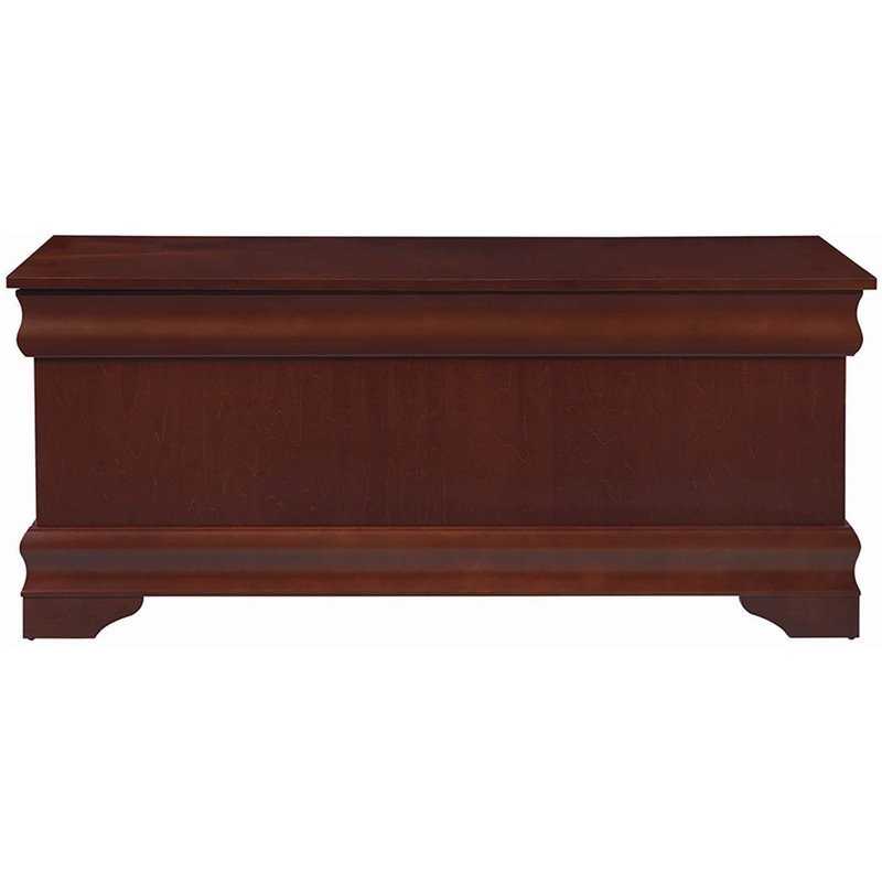 Pemberly Row Cedar Chest with Child Safety Hinge in Warm Brown