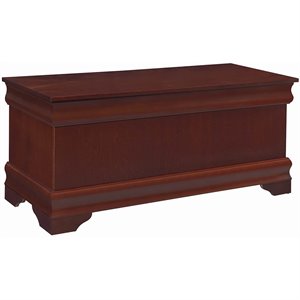 Pemberly Row Cedar Chest with Child Safety Hinge in Warm Brown