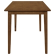 Pemberly Row 5-piece Rectangular Dining Table Set in Chestnut