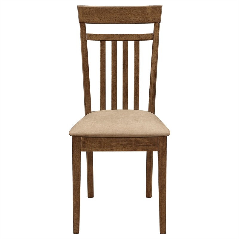 Pemberly Row 5-piece Rectangular Dining Table Set in Chestnut