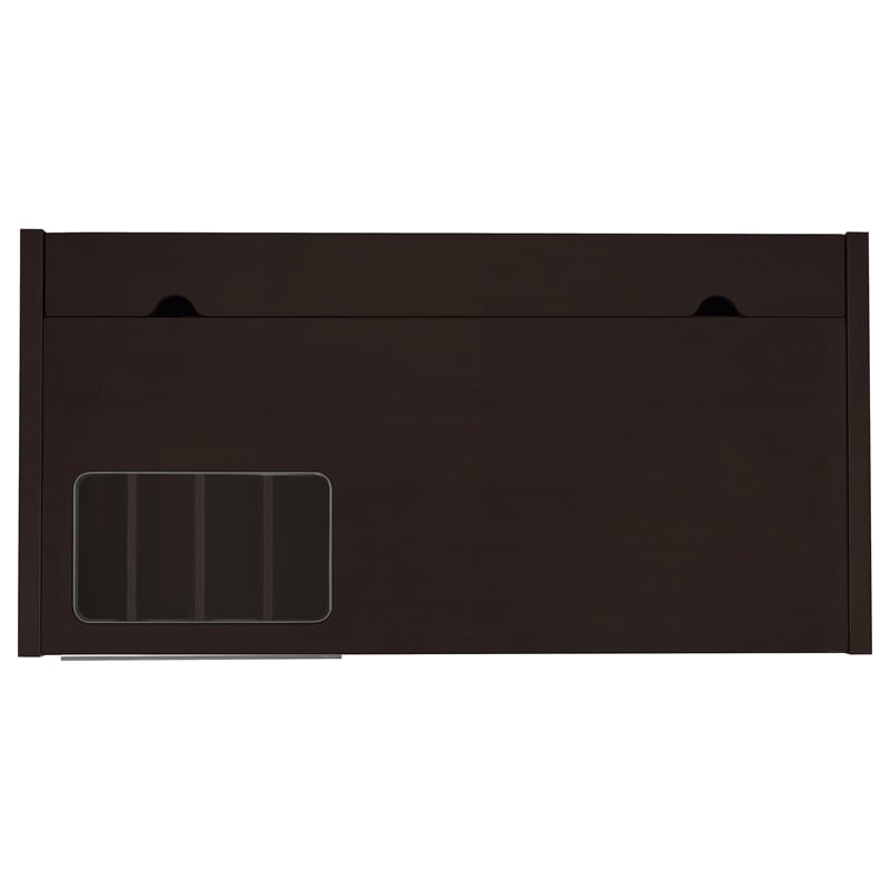 Pemberly Row 47-inch 2-drawer Office Desk with Cabinet in Cappuccino