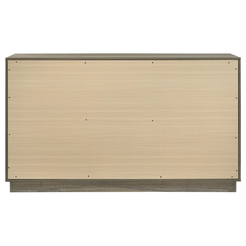 Pemberly Row 9-Drawer Dresser with Hidden Jewelry Drawer in Grey Oak